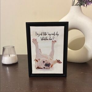 Dog Print Framed Wall Art